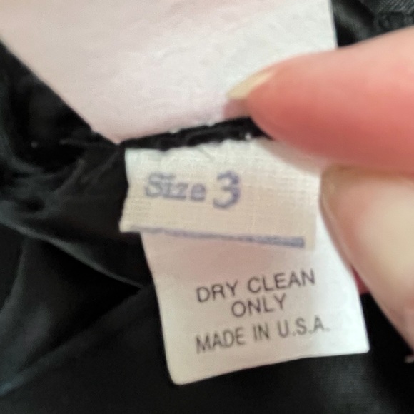 Vintage Black Satin Formal Skirt, Bodycon Formal Skirt - Size 3 - Picture 5 of 5